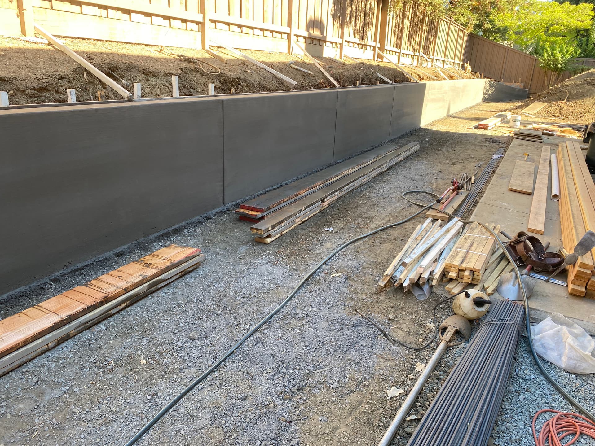 Custom Retaining Wall Project in Walnut Creek CA