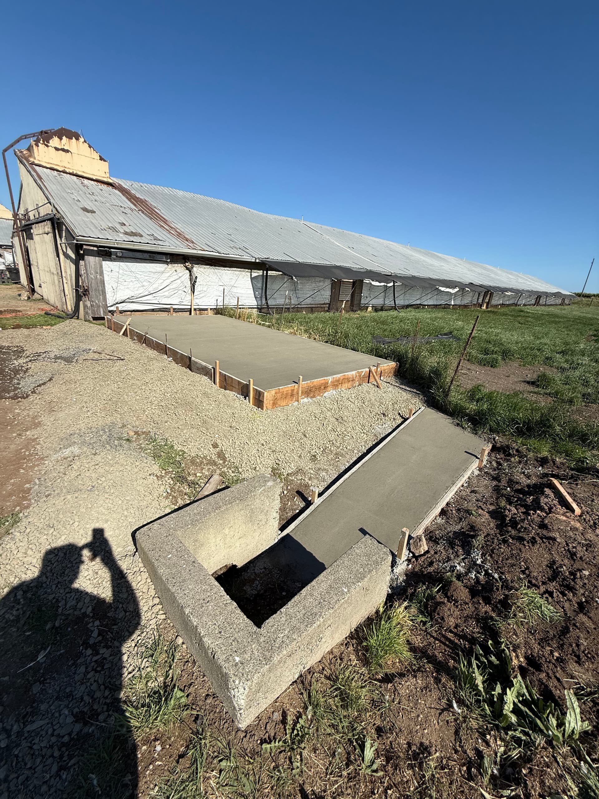 Gallery photos for Structural Silo Pads Poured at a Sonoma Chicken Ranch: Image #1