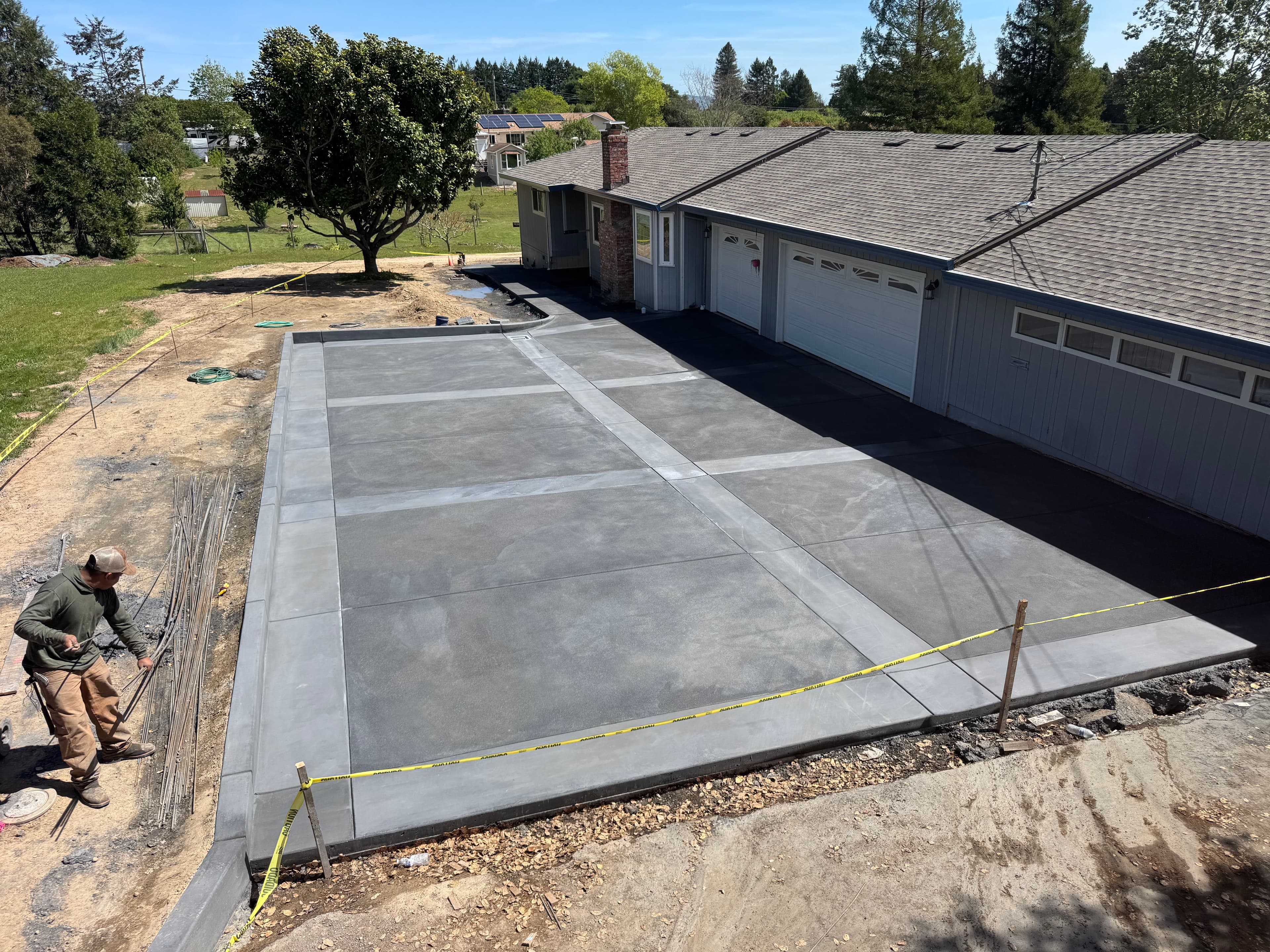 Project Phase Two Done - Concrete Driveway Build in Sebastopol CA image
