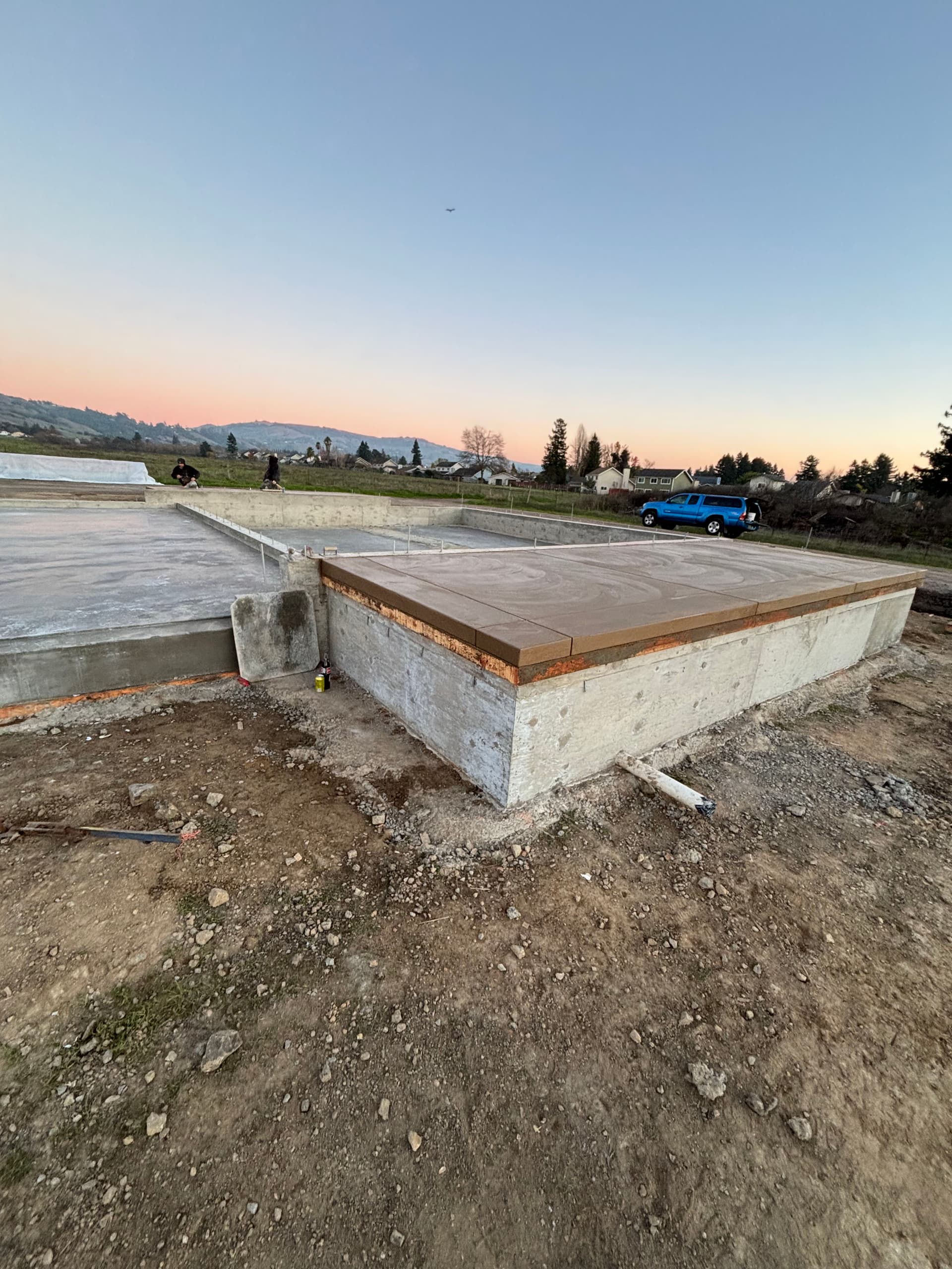 Gallery photos for Crafting Cantilevered Patios for a New Home in Santa Rosa: Image #1