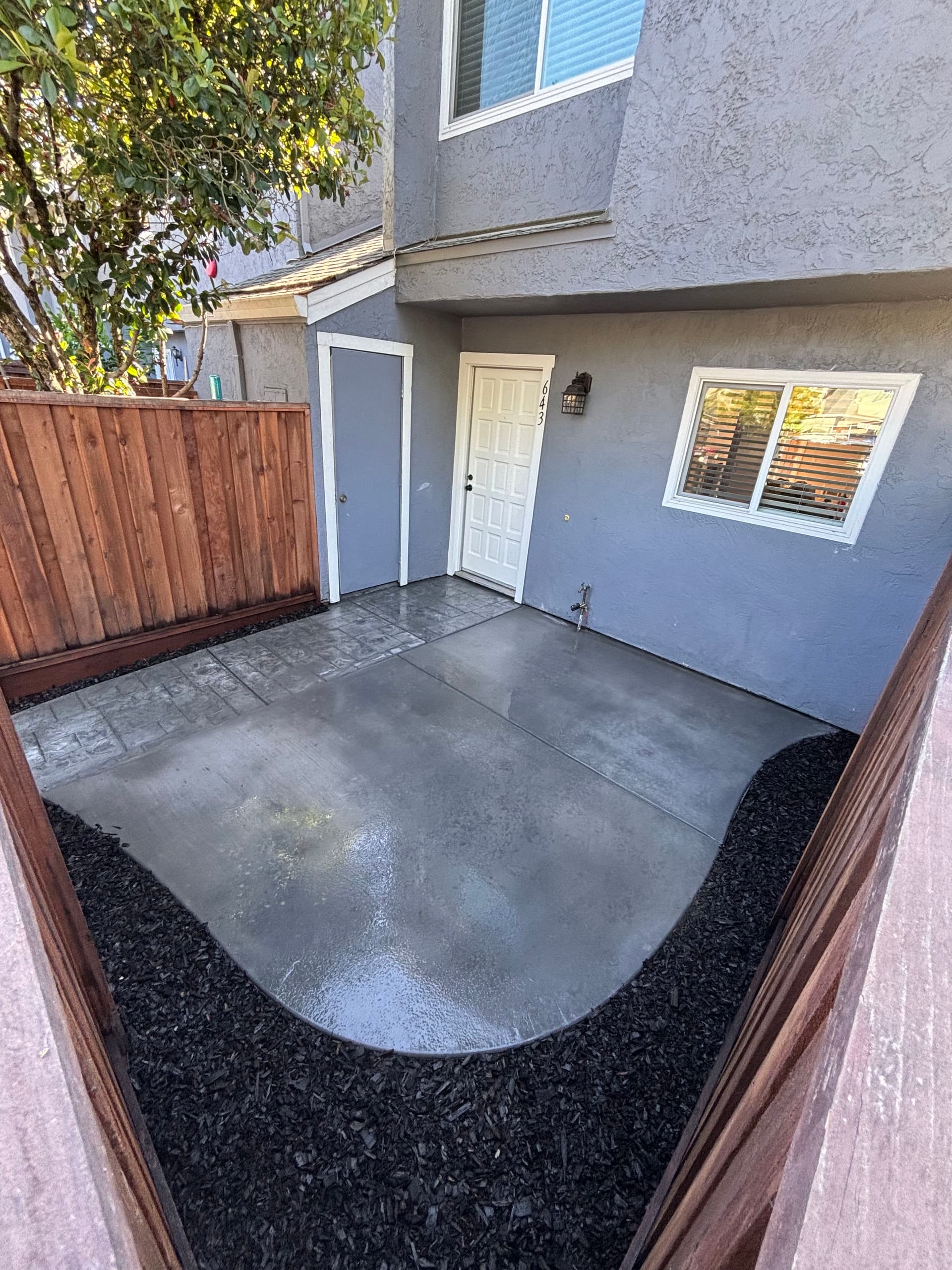 Stamped Patio Enhancement in Rohnert Park