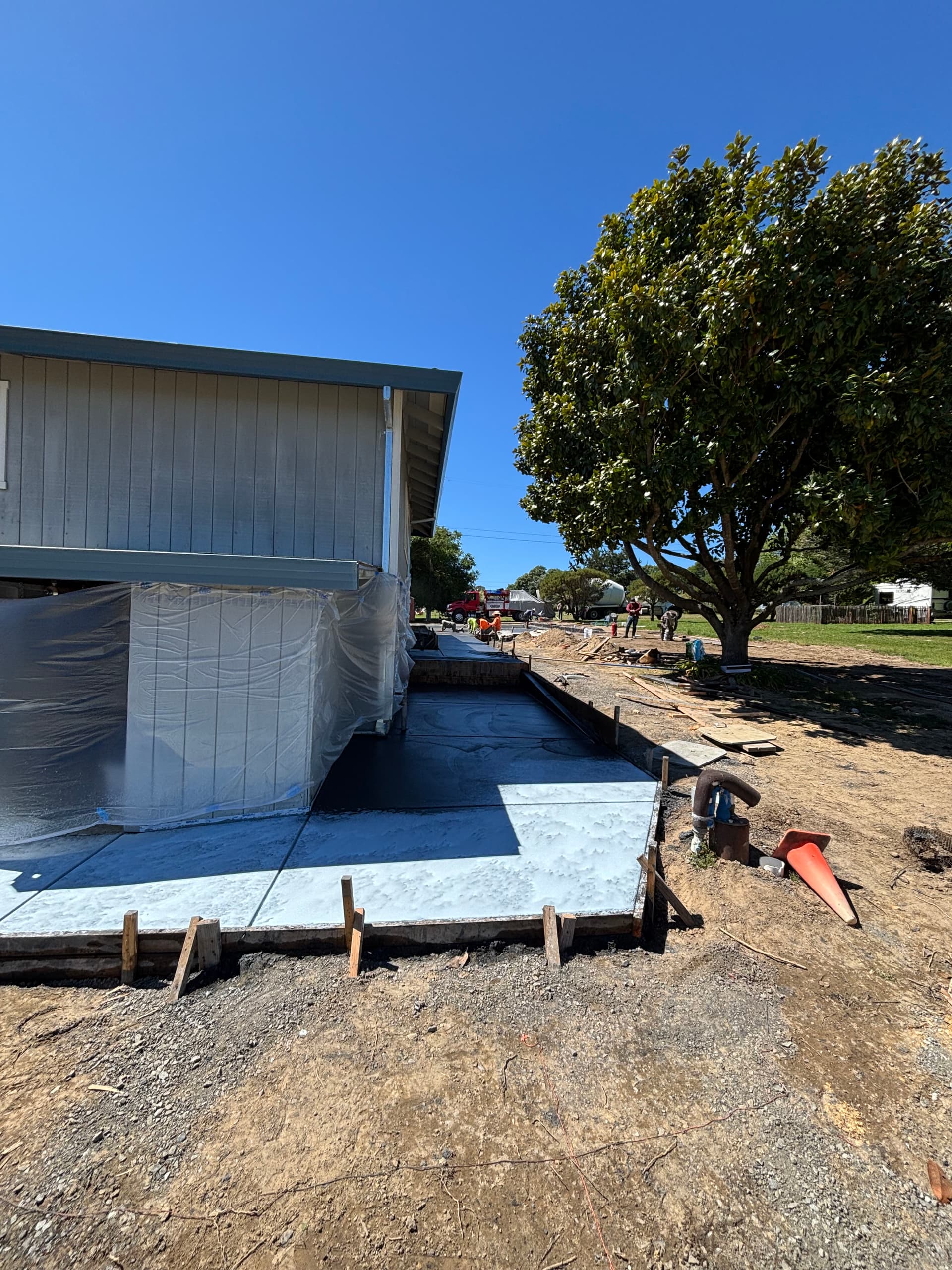 Gallery photos for Phase Two Done - Concrete Driveway Build in Sebastopol CA: Image #3