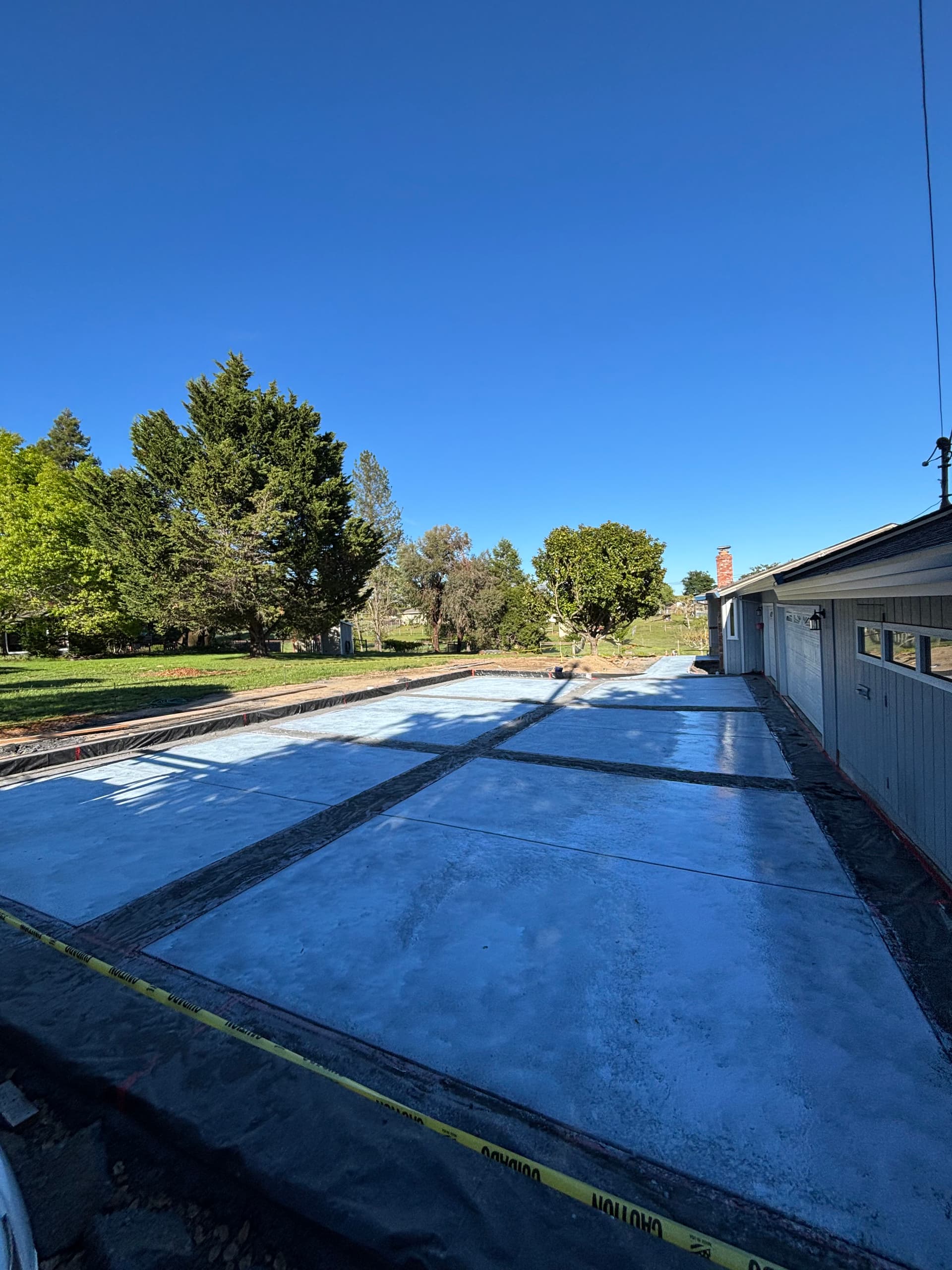 Gallery photos for Phase Two Done - Concrete Driveway Build in Sebastopol CA: Image #2