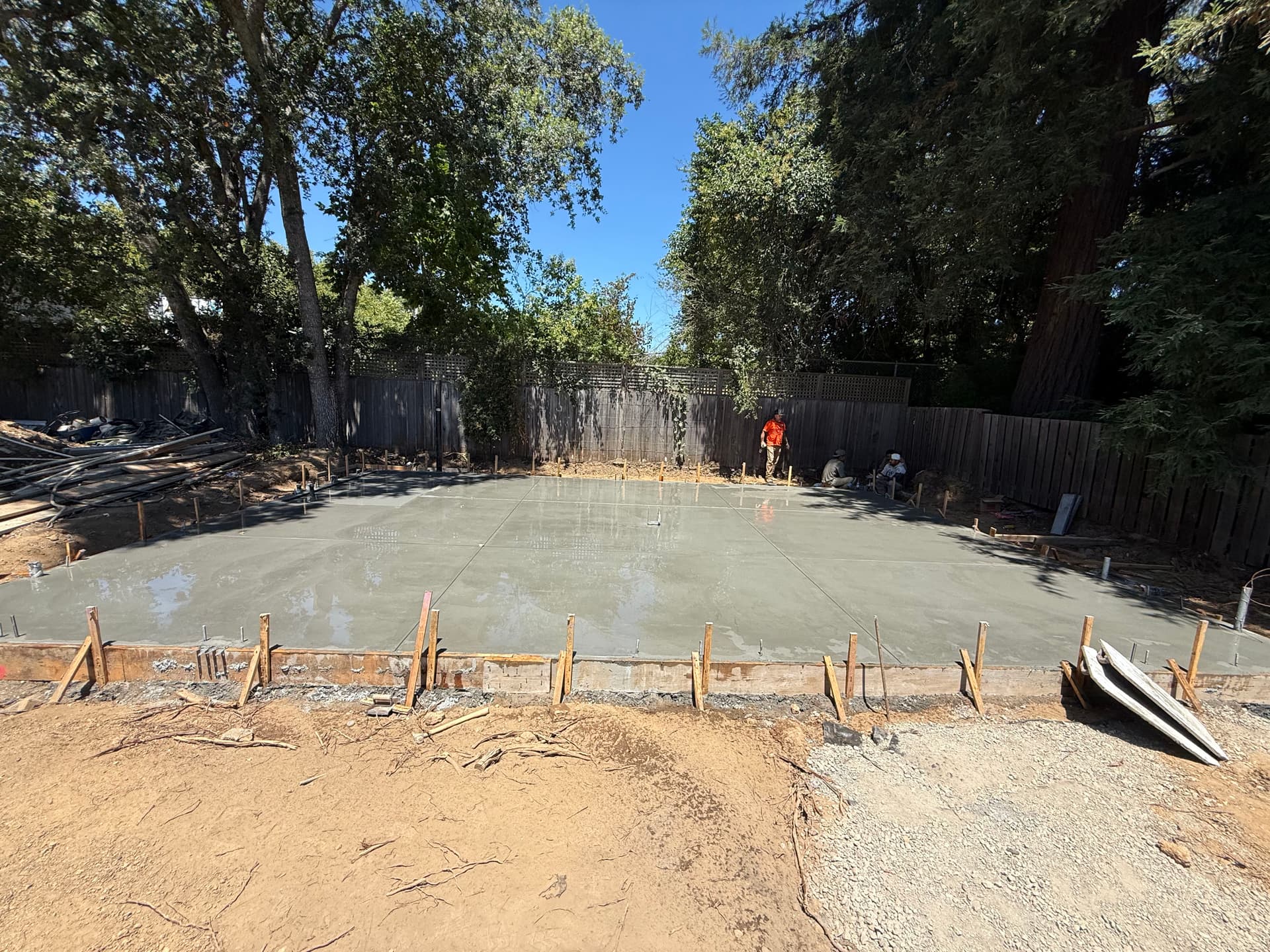 Garage Foundation Pour Completed in Healdsburg image