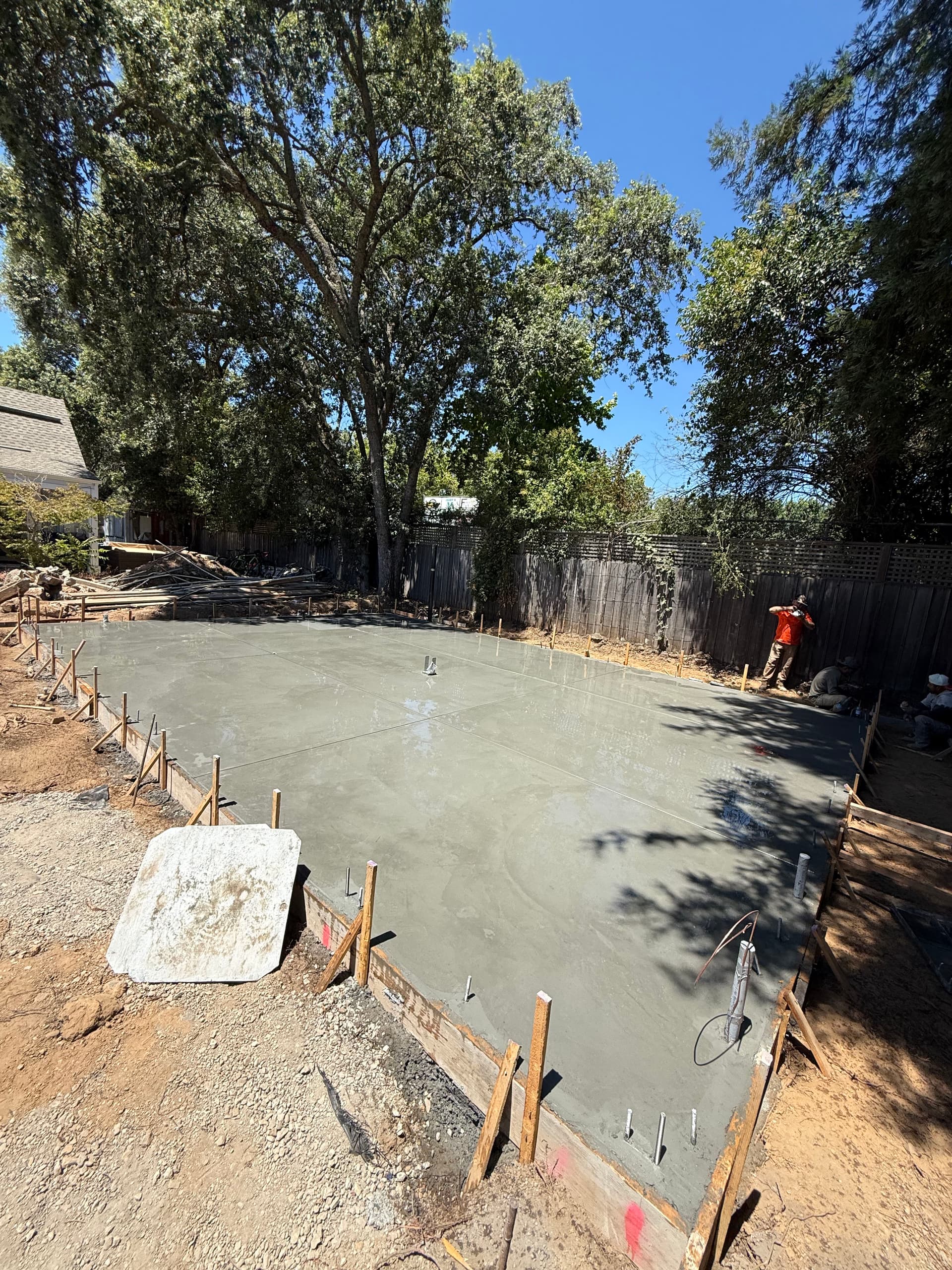 Gallery photos for Garage Foundation Pour Completed in Healdsburg: Image #1